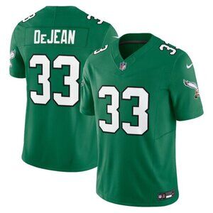 Mens Youths 33 Cooper DeJean Kelly Green Vapor Jersey Stitched
